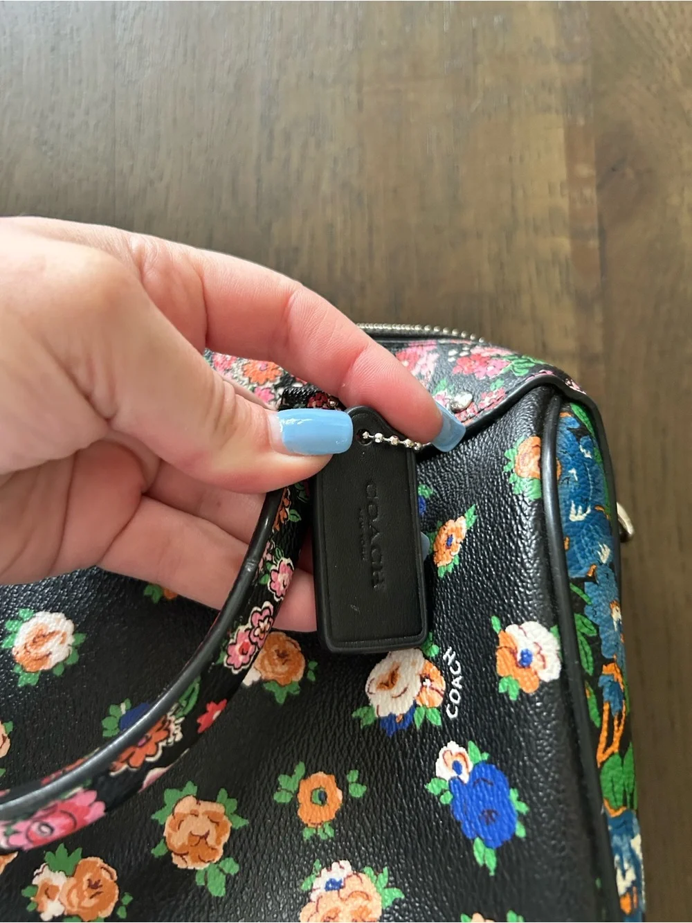 Coach mini Bennett satchel in floral print mix coated canvas